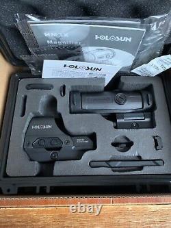 Holosun HS510C Reflex Sight with HM3X 3x Flip Magnifier Combo