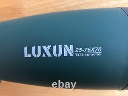 LUXUN 25-75x70 Spotting Scope for Outdoor Observation with Tripod & Bag