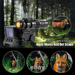 MS32 Night Vision Rifle Scope Red Dot Optical Sight 7X Zoom Hunting Telescope IR