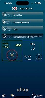 MTC Rapier Ballistic Rangefinder 1000m Bluetooth App Laser LCD 6x24