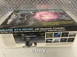 Meade Telescope Etx Scope 90 Boxed With Controllers