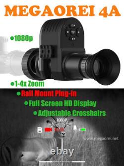 Megaorei 4 M4A 1080P Night Vision Rifle Scope Hunting IR 850nm Infrared Camera