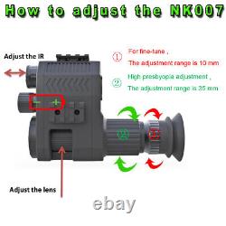 NK007S Night Vision Rifle Scope Telescope 720P Cam Monoculars Sight with battery