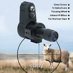 Night Vision Monocular Cross Cursor IR Infrared Rifle Scope Telescope 7X Zoom UK