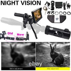 Night Vision Rifle Scope 720P Video Record Hunting Optical Sight IR Camera 850nm