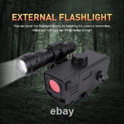 Night Vision Rifle Scope Red Dot Optical Mini Sight 4X Zoom Hunting Telescope