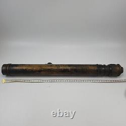 Old Artillery Scope Brass Gun Sight Telescope No. 39 Marked Military Sighting