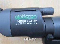 Opticron HR80 GA ED spotting scope with HDF 24-72x zoom and stay-on case