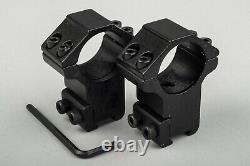 PAO Long Eye Relief 2-7 X 32 Pistol Scope with Mounts and flip-up Lens Covers