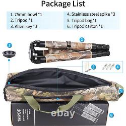 RT90CM Heavy Duty Bowl Tripod with 75mm Bowl Adapter and Camouflage Sleeve