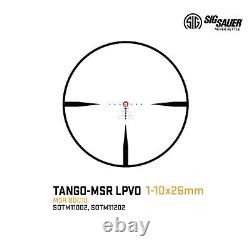 SIG Sauer TANGO-MSR 1-10x26 FFP Rifle Scope MSR BDC10 Reticle with Mount Black
