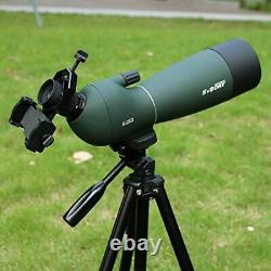 SV28 Spotting Scope with Tripod Phone Adapter 25-75X70, HD Zoom BAK4