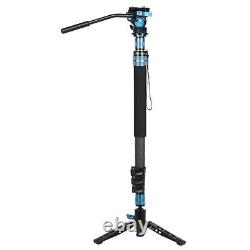 Sirui P-424FL 4-Section Carbon Fiber Monopod with VA-5X Compact Video Head