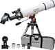 Slokey 60090 Telescope Astronomical Refractor Portable 24x-300x Travel Scope