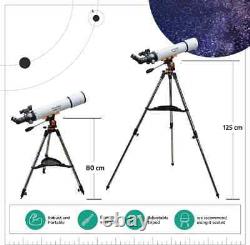 Slokey 60090 telescope Astronomical Refractor Portable 24x-300x Travel Scope