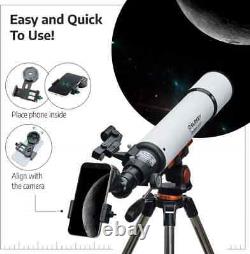 Slokey 60090 telescope Astronomical Refractor Portable 24x-300x Travel Scope