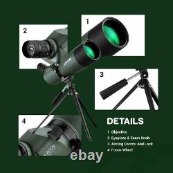 Spotting Scope with Tripod Phone Adapter 25-75 X 70 BAK4 Monocular Telescope