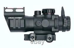 Strike Systems 4x32 Red Dot Scope Sight Telescopic Scope Fibre Optics Airsoft