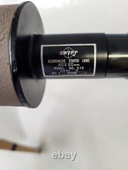 Swift 818 40x60 Japan Straight Refractor Scope Telescope On Tripod Vintage Rare