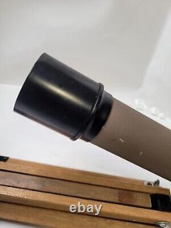 Swift 818 40x60 Japan Straight Refractor Scope Telescope On Tripod Vintage Rare