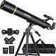 Telescopes For Adults Astronomy, 80mm Aperture 900mm Professional Refractor Tele