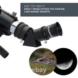 Travel Scope Portable Refractor Telescope with 80mm lens, Fully-Coated Glass