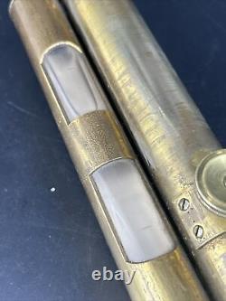 Unusual Antique Brass Optical Lens Telescope Optical Sighting Scope