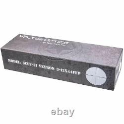 Vector Optics SCOM-24 Veyron 3-12x44 SFP Ultra Compact Rifle Scope UK Seller