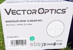 Vector optics Minataur GEN II 12-60 X60 with unused mounts & anti cant bubble