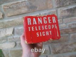 Vintage Sears Ranger 4 Power Telescope Sight Scope 15.5 Long