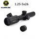 Visionking 1.25-5x26 Rifle Scope Hunting 30mm Mil-dot 223+killflash Tactical