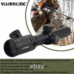 Visionking 1.25-5x26 Rifle scope Hunting 30 mm German Red/Green Reticle