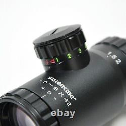 Visionking 1.5-6x42 Mil dot 30 mm Hunting tactical Rifle Scope 223 308