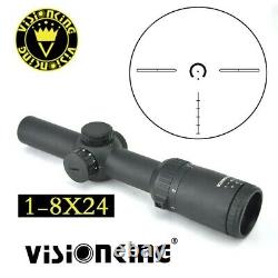 Visionking 1-8x24 Rifle Scope Tactical 0.1 mil Sight 30 mm. 223