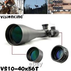 Visionking 10-40x56 Hunting 35 mm Targe Rifle Scope & 21mm Picatinny Mount Rings