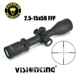 Visionking 2.5-15x50 FFP Riflescope Military Hunting Telescopic Sight 30mm