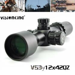 Visionking 3-12x42 FFP Rifle Scope Mil dot 30mm Tube Hunting Picatinny 21mm