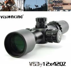 Visionking 3-12x42 FFP Rifle Scope Mil dot 30mm Tube Shooting Sight Hunting