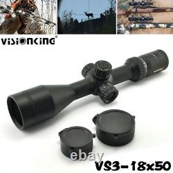 Visionking 3-18x50 Rifle Scope 30mm First Focal Plane FFP Sight Military hunting