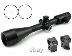 Visionking 3-30x56 Side Focus Mil-dot Tactical Rifle Scope Sight Mount Rings