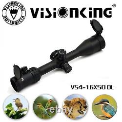 Visionking 4-16x50 Hunting Tactical Military Rifle scope & Picatinny Mounting