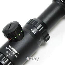 Visionking1.5-6x42 Turret Lock Military Mil-dot 30 mm Hunting Rifle Scope 308