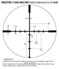 Vortex Crossfire II 1 4-12x40 AO Parallax BDC Reticle Rifle scope CF2-31019