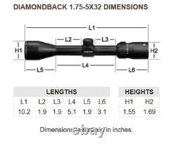 Vortex Diamondback 1 1.75-5x32 DH BDC Reticle Rifle Scope DBK-08-BDC