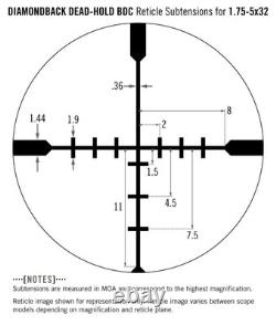 Vortex Diamondback 1 1.75-5x32 DH BDC Reticle Rifle Scope DBK-08-BDC