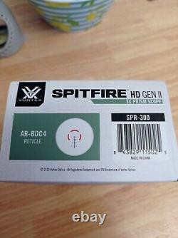 Vortex Spitfire HD Gen II Prism 3x scope SPR-300