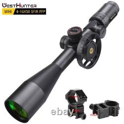 WestHunter WHI 4-16x50 SFIR FFP Rifle Scopes First Focal Plane Illuminated Scope