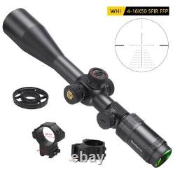 WestHunter WHI 4-16x50 SFIR FFP Scope Side Focus First Focal Plane Optic Sights