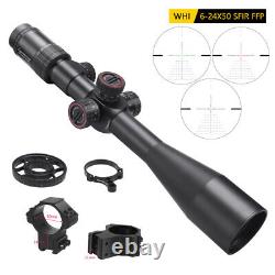 WestHunter WHI 6-24x50 SFIR FFP Hunting Scopes Glass Etched Illuminated Reticle