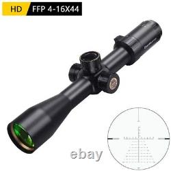 Westhunter HD 4-16x44 FFP Rifle Scope Long Eye Relief Optic Sight Dovetail Rings